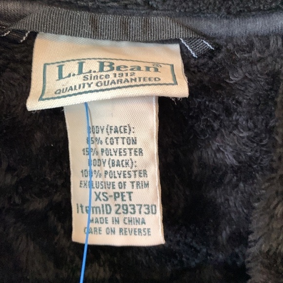 L.L. Bean Quilted Jacket Full Zip, Black, Size XS, Lined, Classic Outdoor - Picture 10 of 12